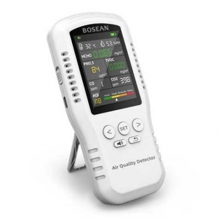 ���������� �������� ������� Bosean T-Z01pro (HCHO, TVOC, CO2, CO, PM2,5, AQI)