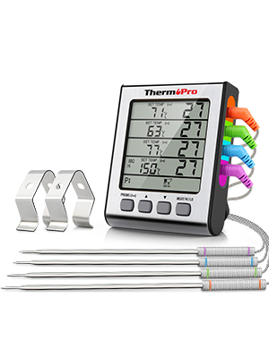 ThermoPro TP17H �������� ��������� ��� ���� � 4 �������������� �������, ������������� � ����������