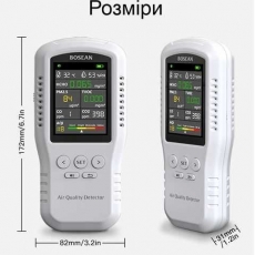 ���������� �������� ������� Bosean T-Z01pro (HCHO, TVOC, CO2, CO, PM2,5, AQI)