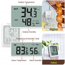 �������������� ThermoPro TP60S (-20...+70�C; 10-99%) � �������� �������� T� (�� 60 ������)