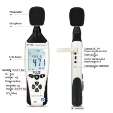 ������� - ���������� Flus ET-958 (dBA, dBC, 30...130 ��, �1.4 ��, 32...8000 ��)
