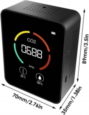 �������� ����������� ���� PG-L28A-CO2 (��2) � �������� ����������� (�C) � ��������� (%)